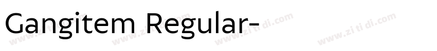 Gangitem Regular字体转换